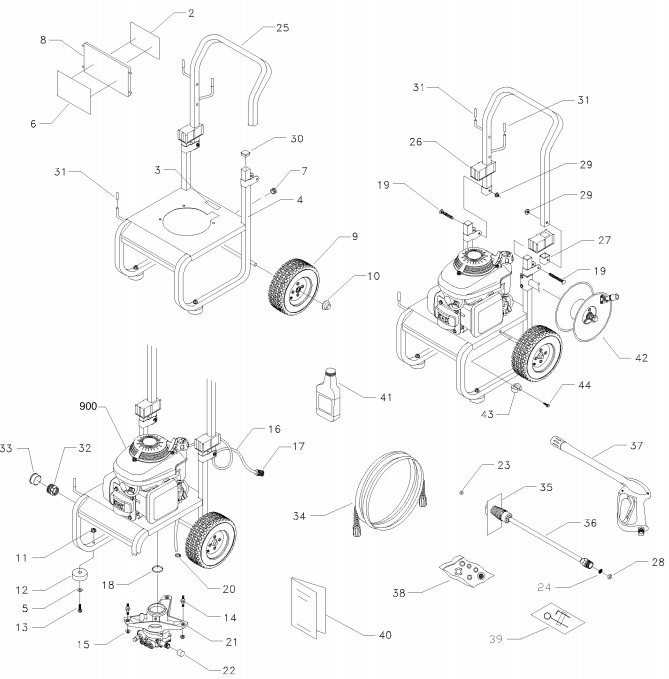 Sears & Craftsman Pressure Washer model 580768328 replacement parts and upgrade pumps